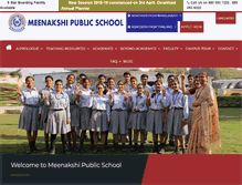 Tablet Screenshot of meenakshipublicschool.com